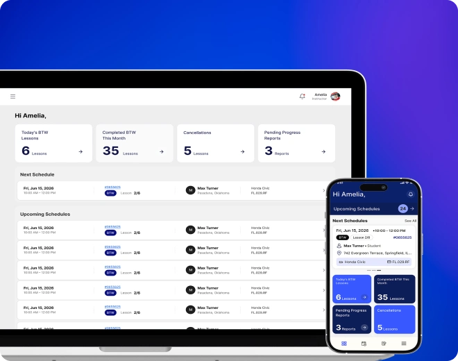 DrivingSoftware instructor app